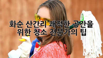 화순 산간리, 쾌적한 공간을 위한 청소 전문가의 팁!